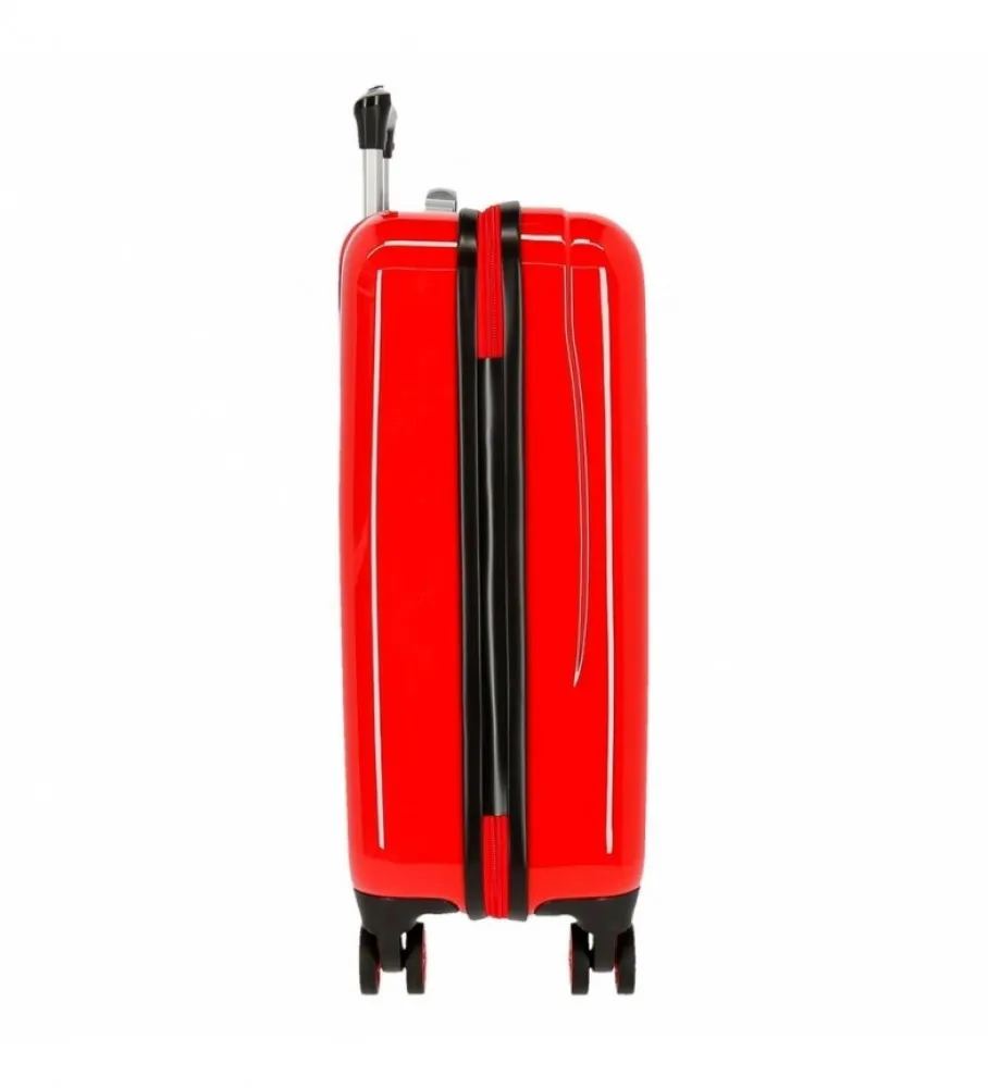 MALETA DE CABINA CARS SPEED TRAILS RíGIDA ROJO 38X55X20CM