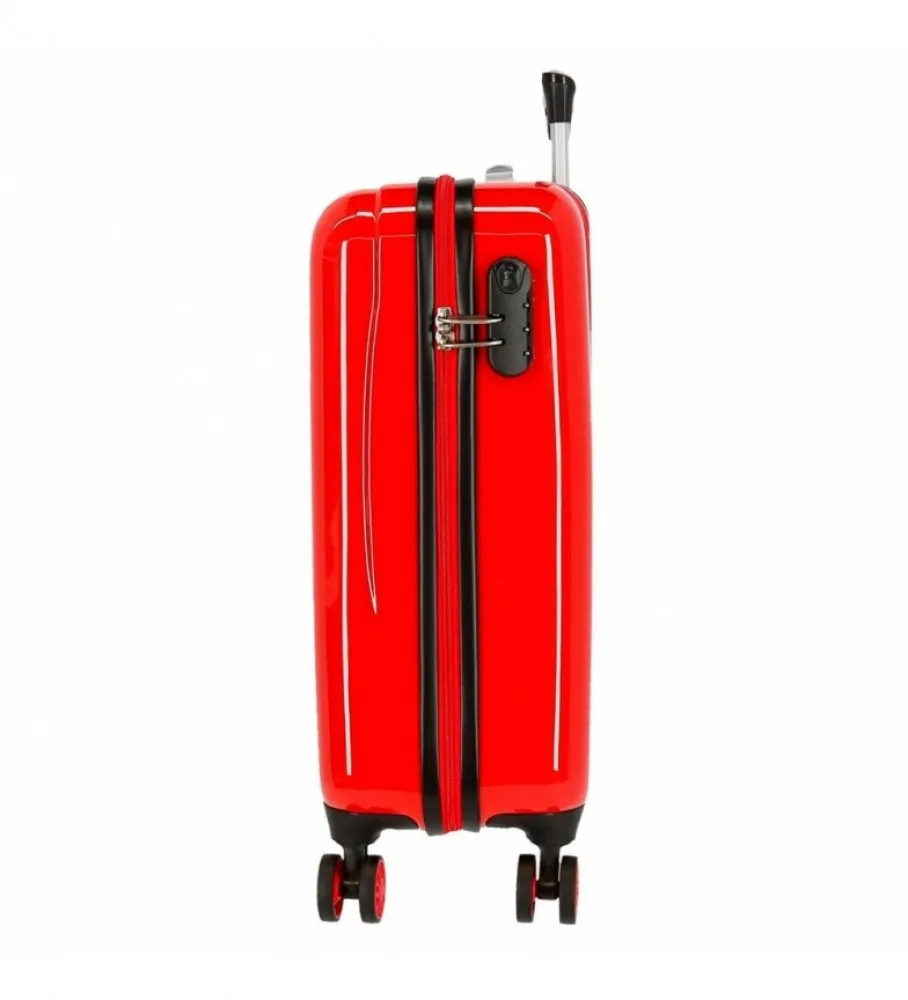 MALETA DE CABINA CARS SPEED TRAILS RíGIDA ROJO 38X55X20CM