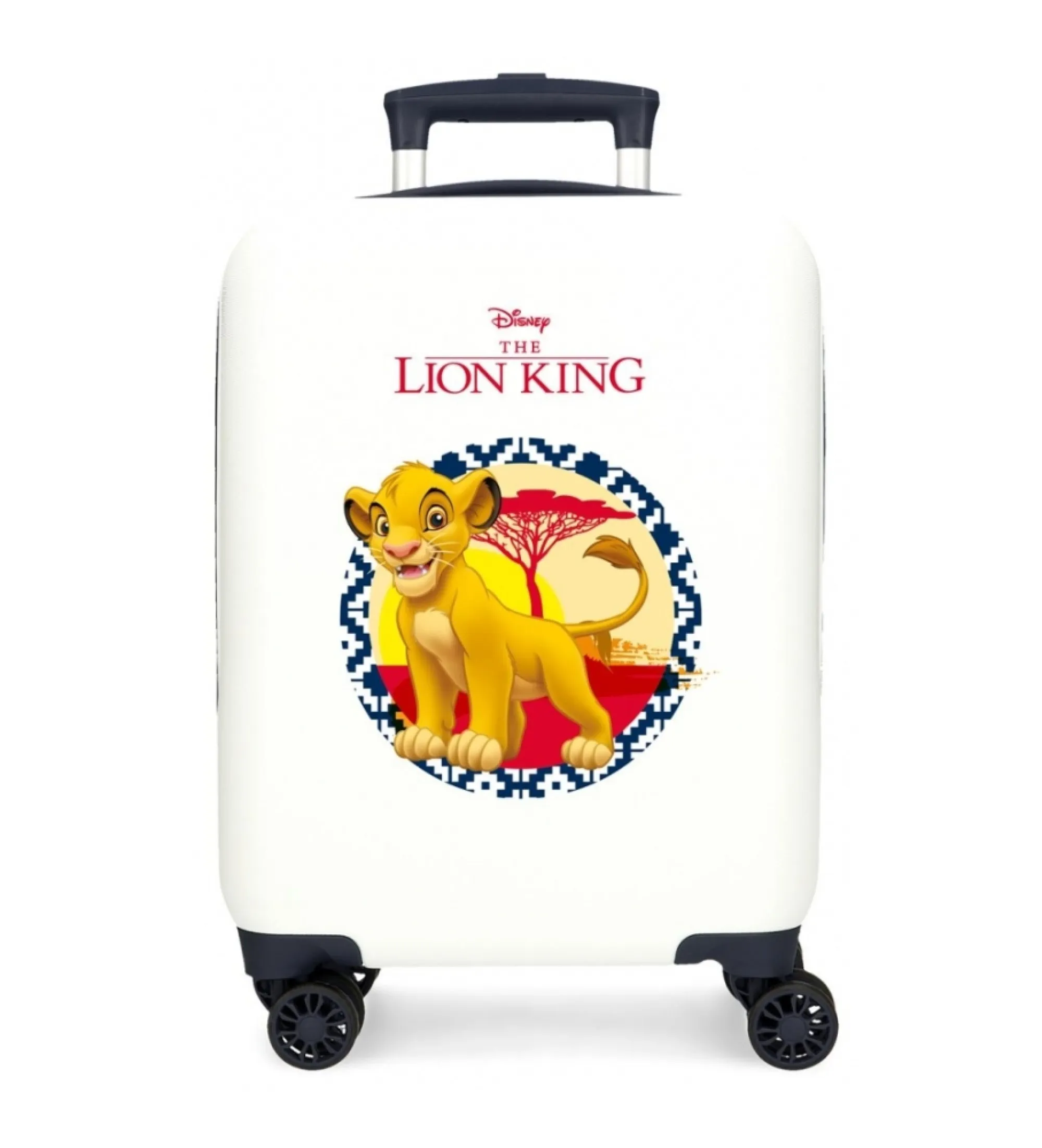 Maleta de cabina El rey León rígida 50 cm blanco