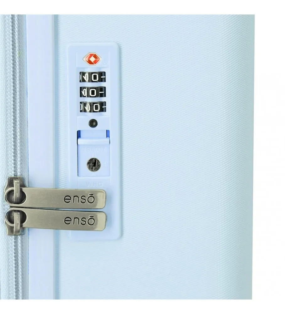 Maleta de cabina Enso Annie expandible rígida 55cm turquesa