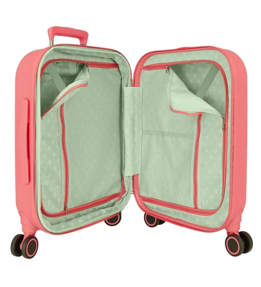 Maleta de cabina Enso Bonjour rígida 55cm coral