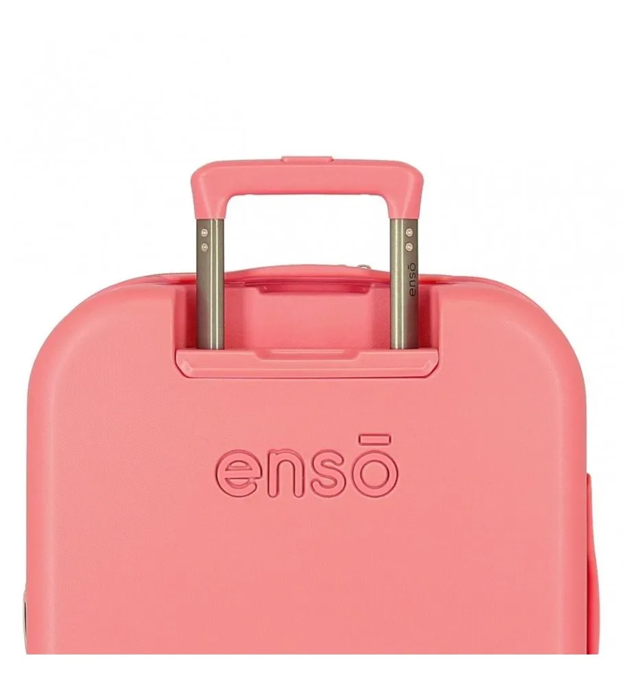 Maleta de cabina Enso Bonjour rígida 55cm coral