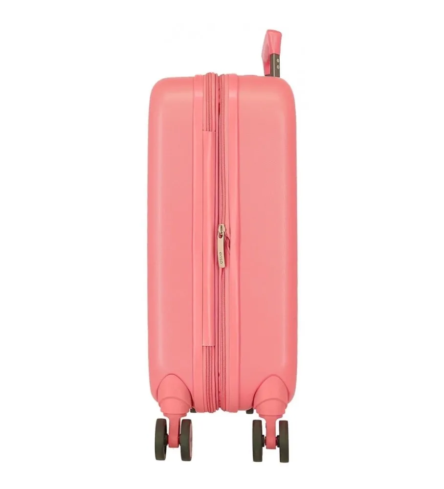 Maleta de cabina Enso Ciao Bella expandible rígida 55cm coral