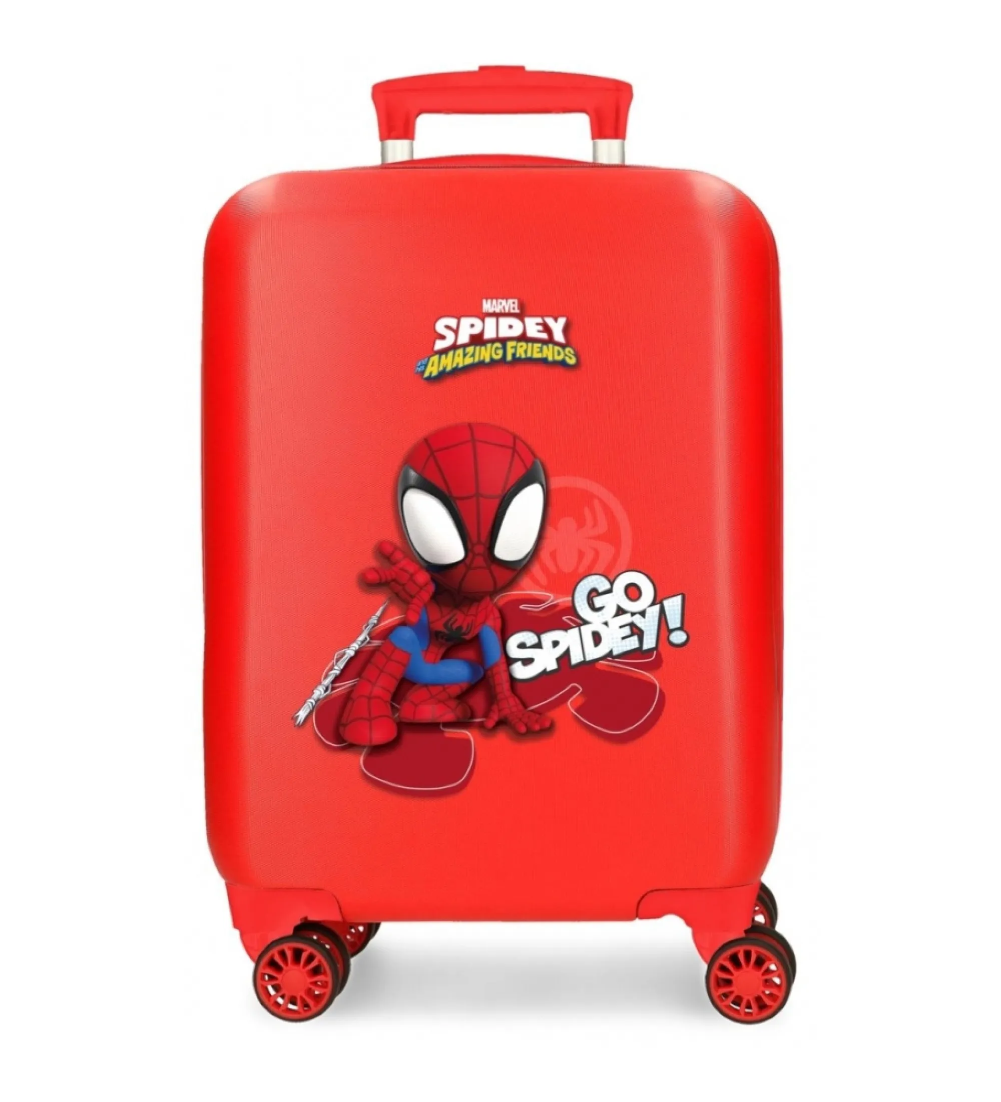 Maleta de cabina Go Spidey rígida 50 cm rojo