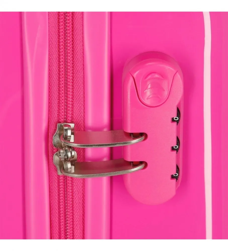 MALETA DE CABINA HELLO KITTY YOU ARE CUTE RíGIDA FUCSIA  38X55X20CM