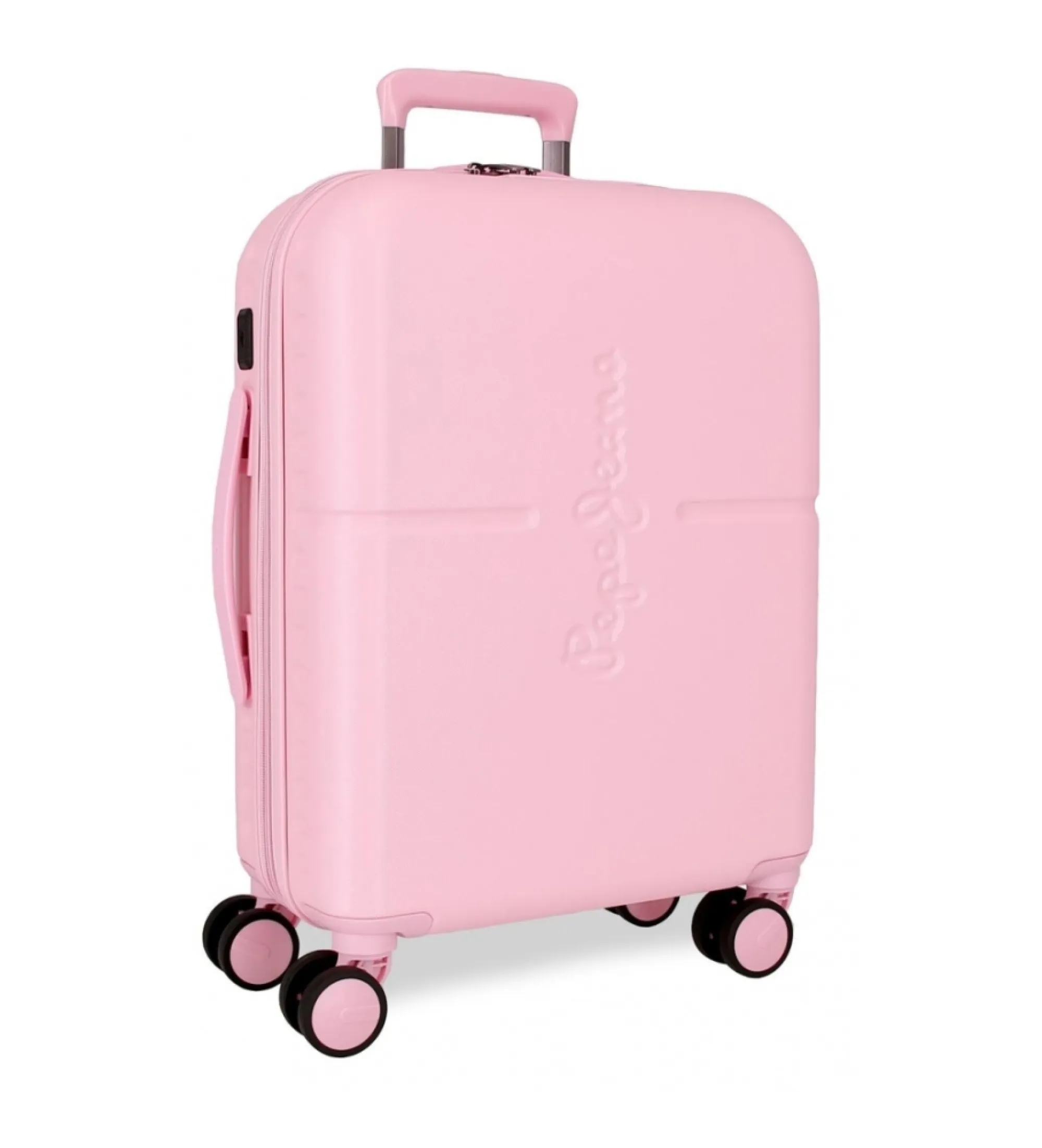 Maleta de cabina Highlight expandible rígida 55cm rosa