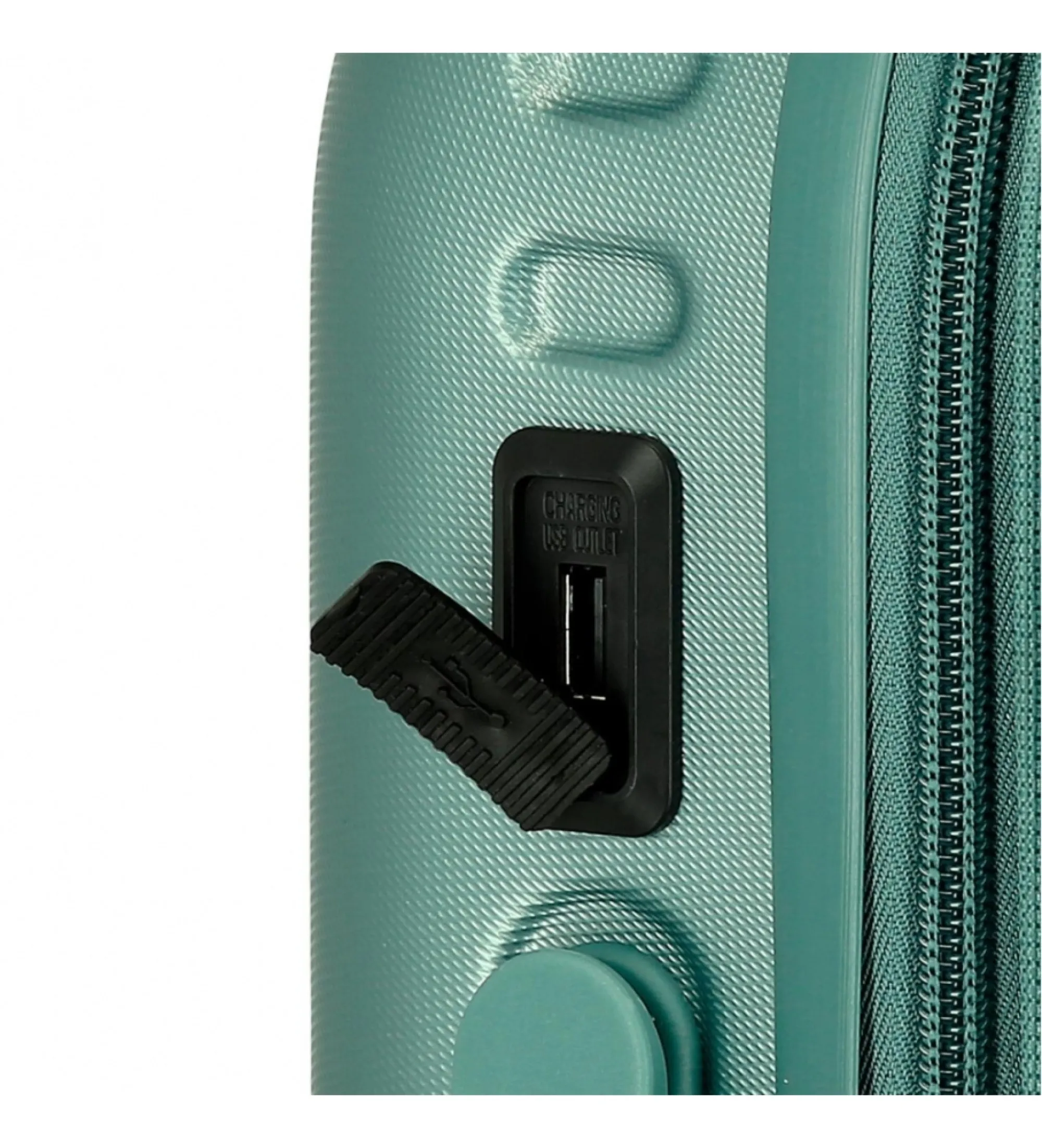 Maleta de cabina Highlight expandible rígida 55cm verde