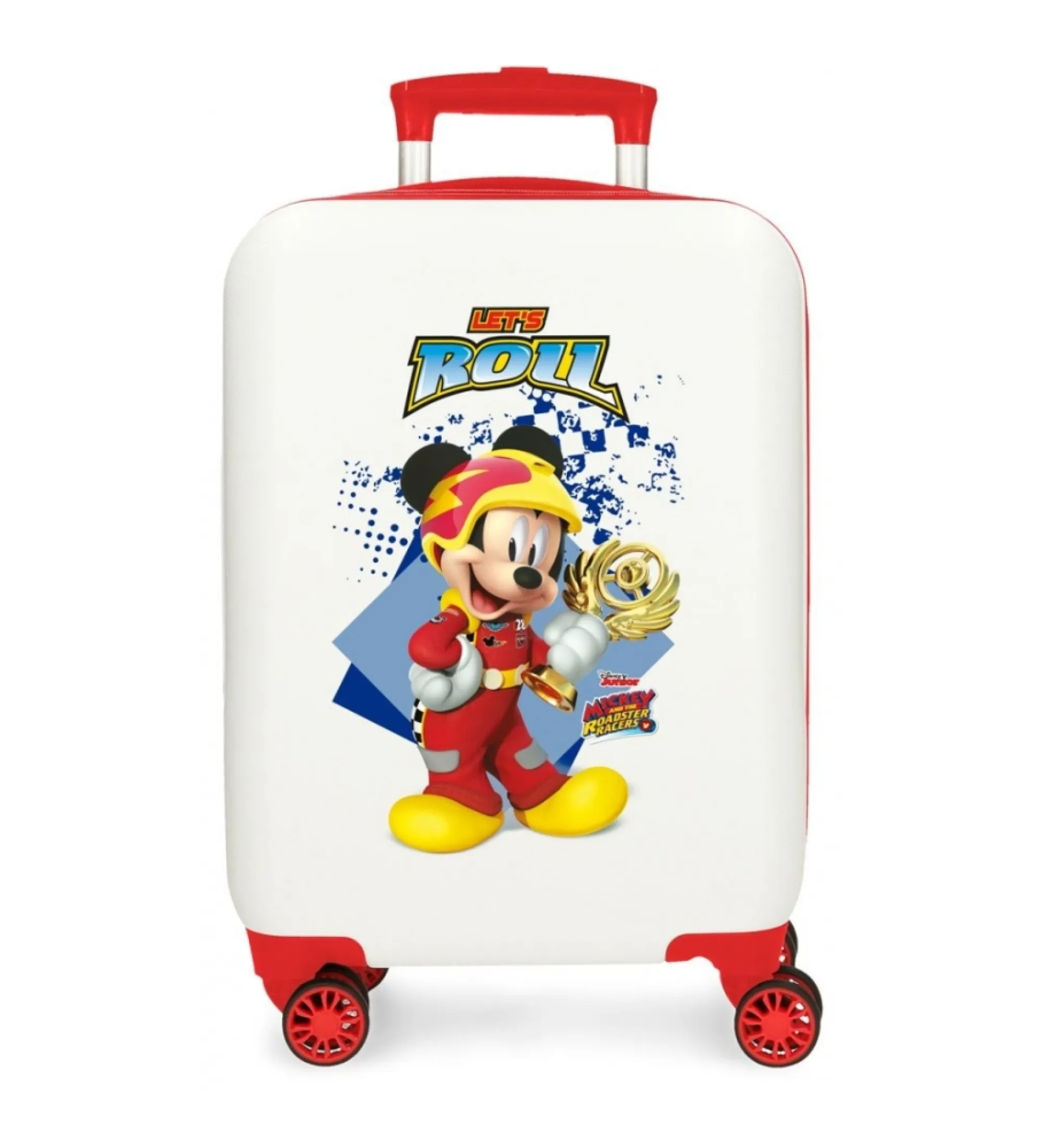 Maleta de cabina Joy Mickey rígida 50 cm blanco