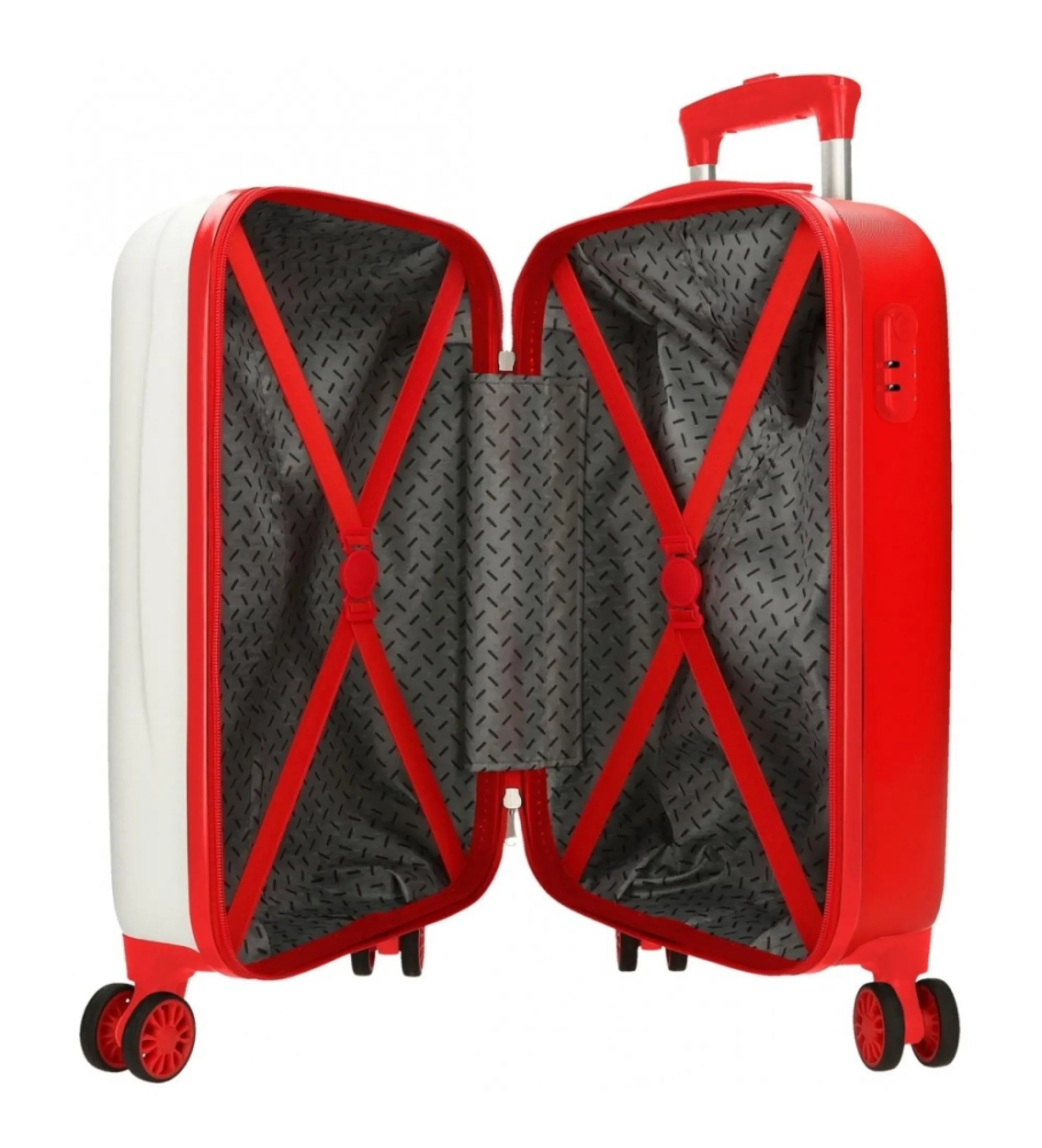 Maleta de cabina Joy Mickey rígida 50 cm blanco