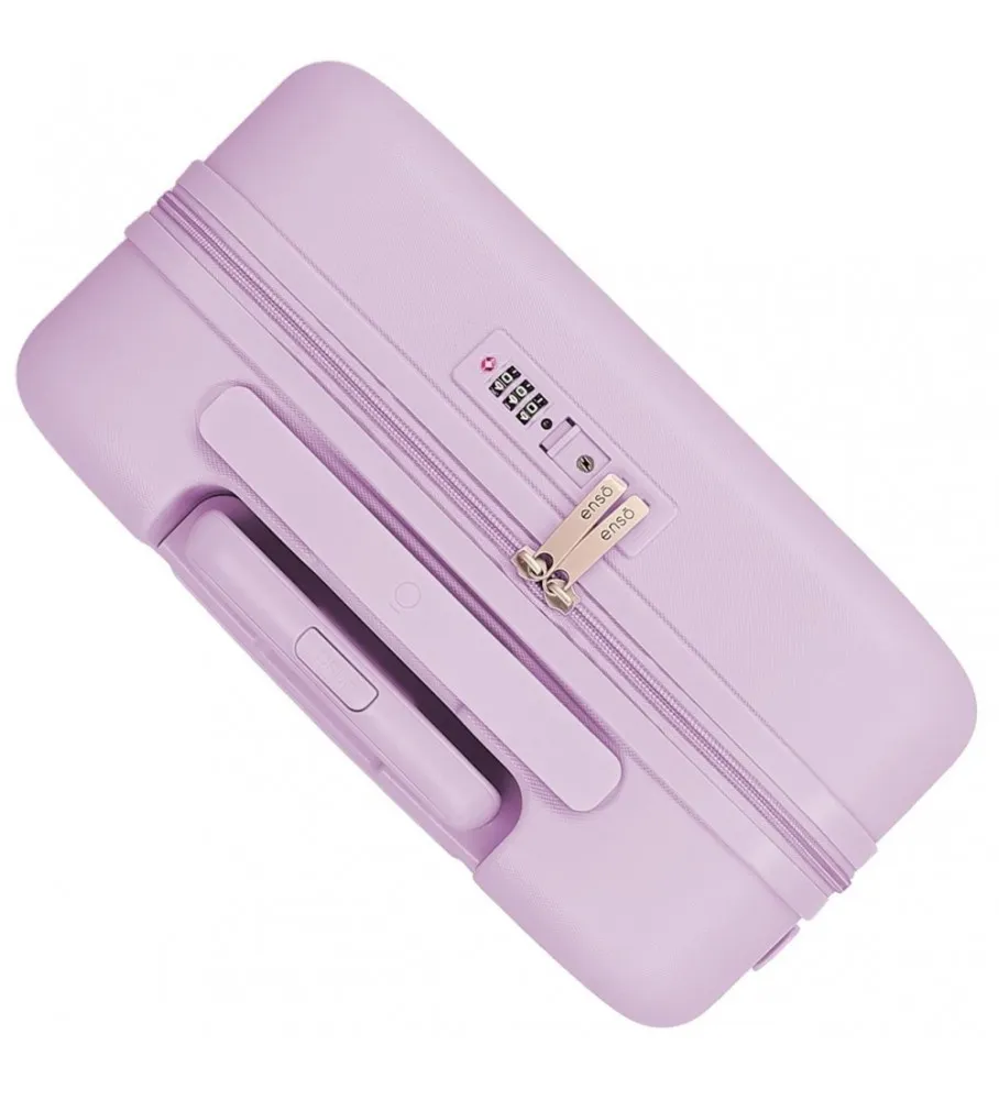 Maleta de cabina Love Ice Cream rí­gida 55cm lila