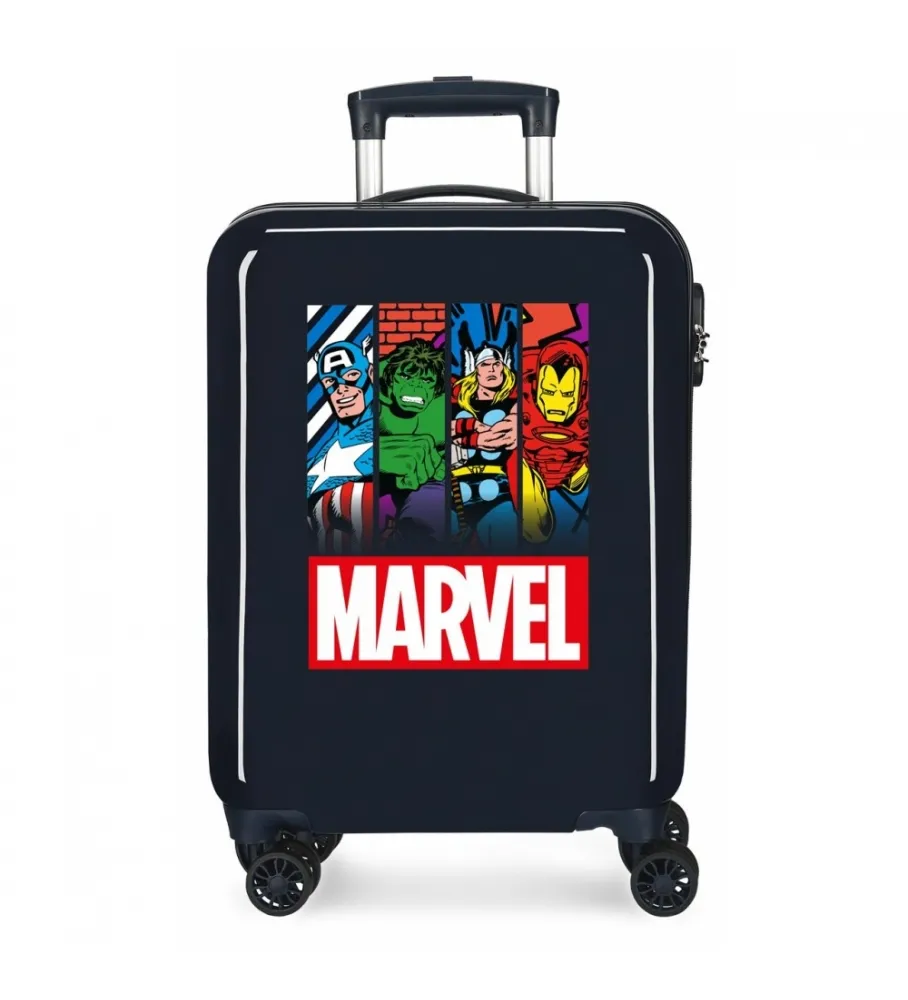 Maleta de Cabina Marvel Action rígida 55cm marino