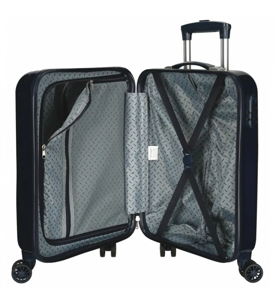 Maleta de Cabina Marvel Action rígida 55cm marino