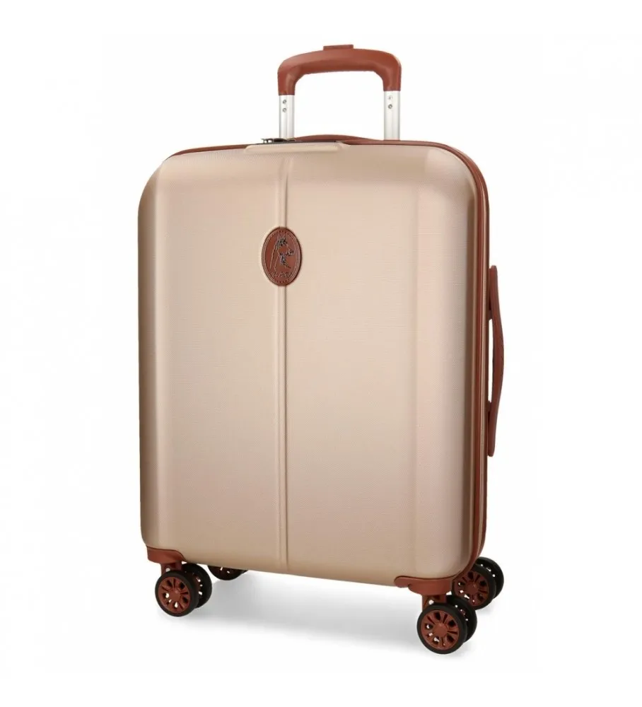 Maleta de cabina Ocuri champagne 55cm