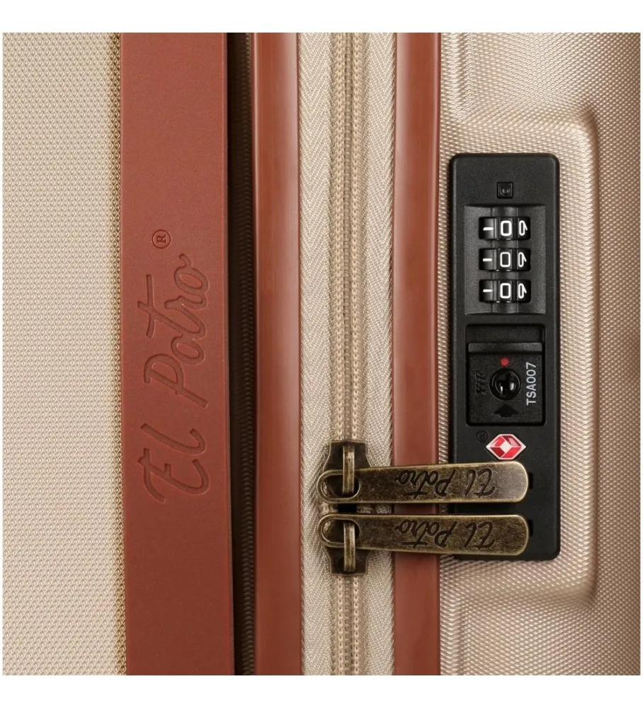 Maleta de cabina Ocuri champagne 55cm