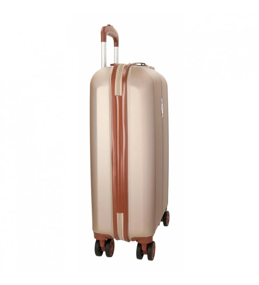 Maleta de cabina Ocuri champagne 55cm
