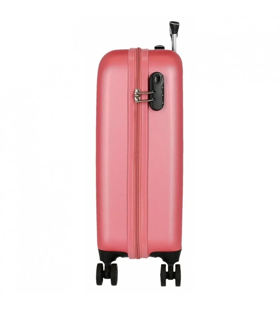 Maleta de Cabina Roll Road Camboya Rígida 55cm Rosa