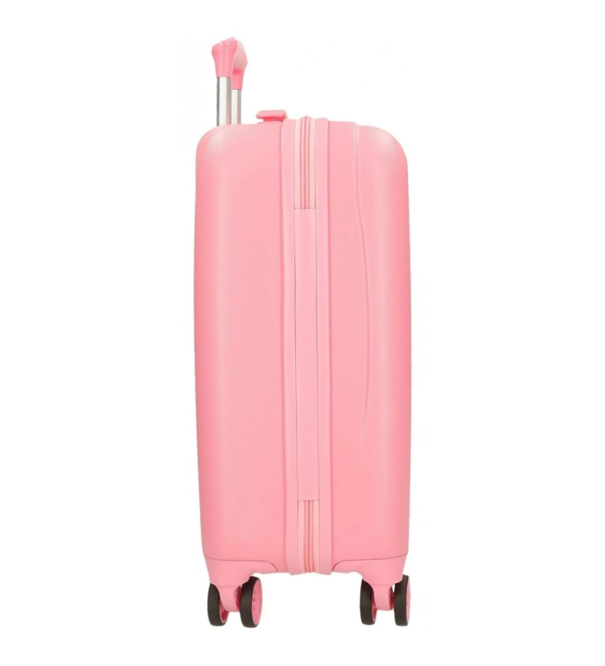 Maleta de cabina Roll Road I am unicorn rígida 50 cm rosa
