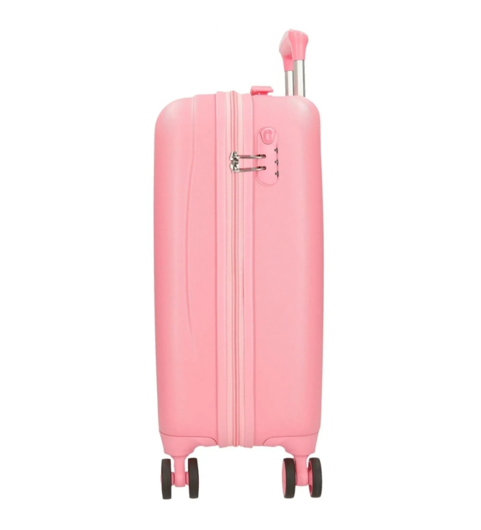 Maleta de cabina Roll Road I am unicorn rígida 50 cm rosa