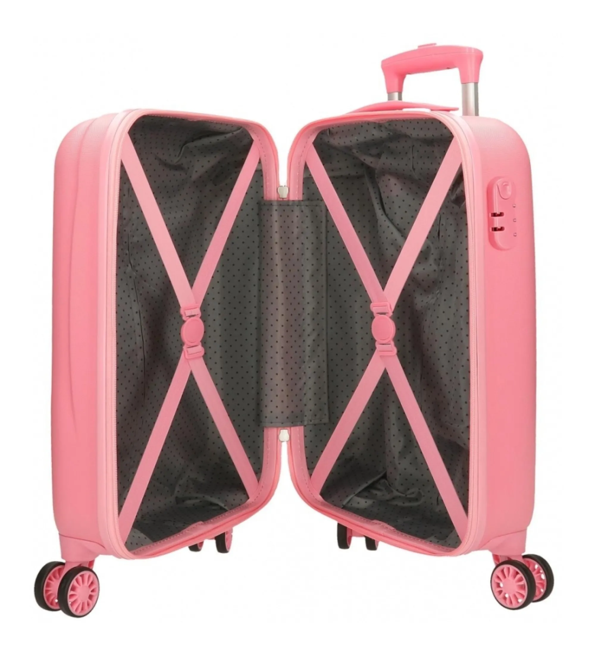 Maleta de cabina Roll Road I am unicorn rígida 50 cm rosa