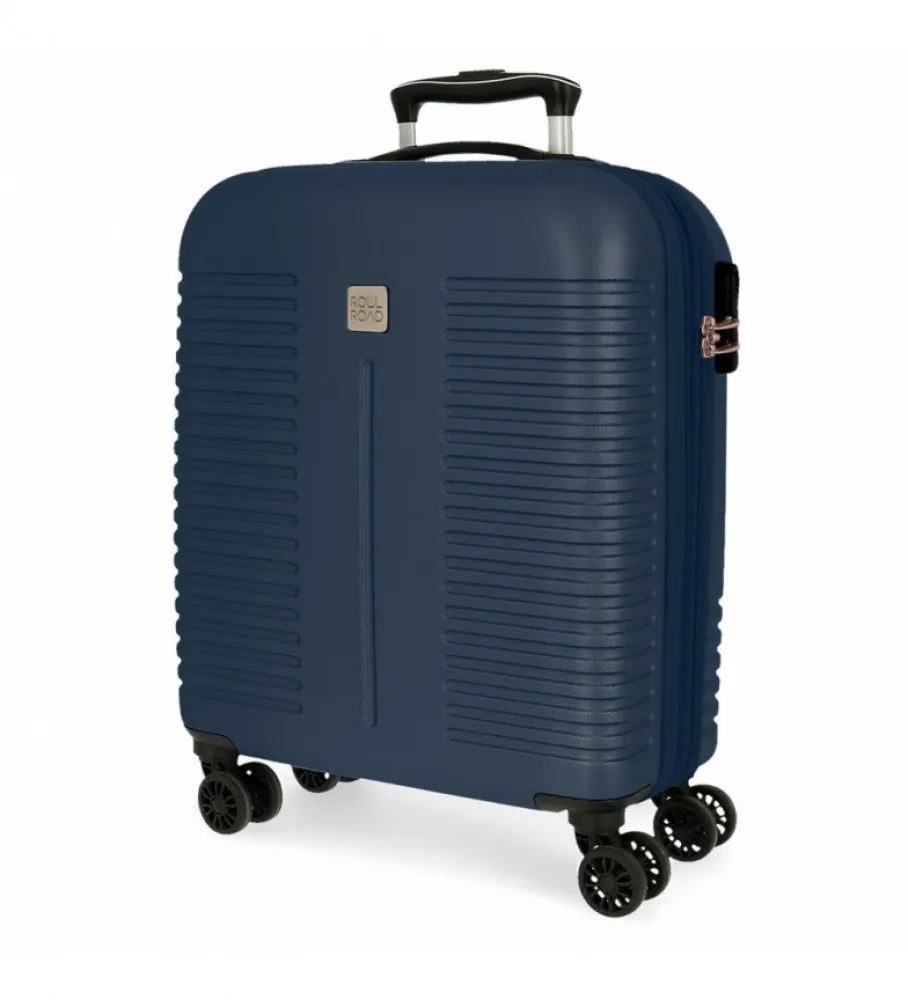 MALETA DE CABINA ROLL ROAD INDIA EXPANDIBLE AZUL MARINO 40X55X20CM