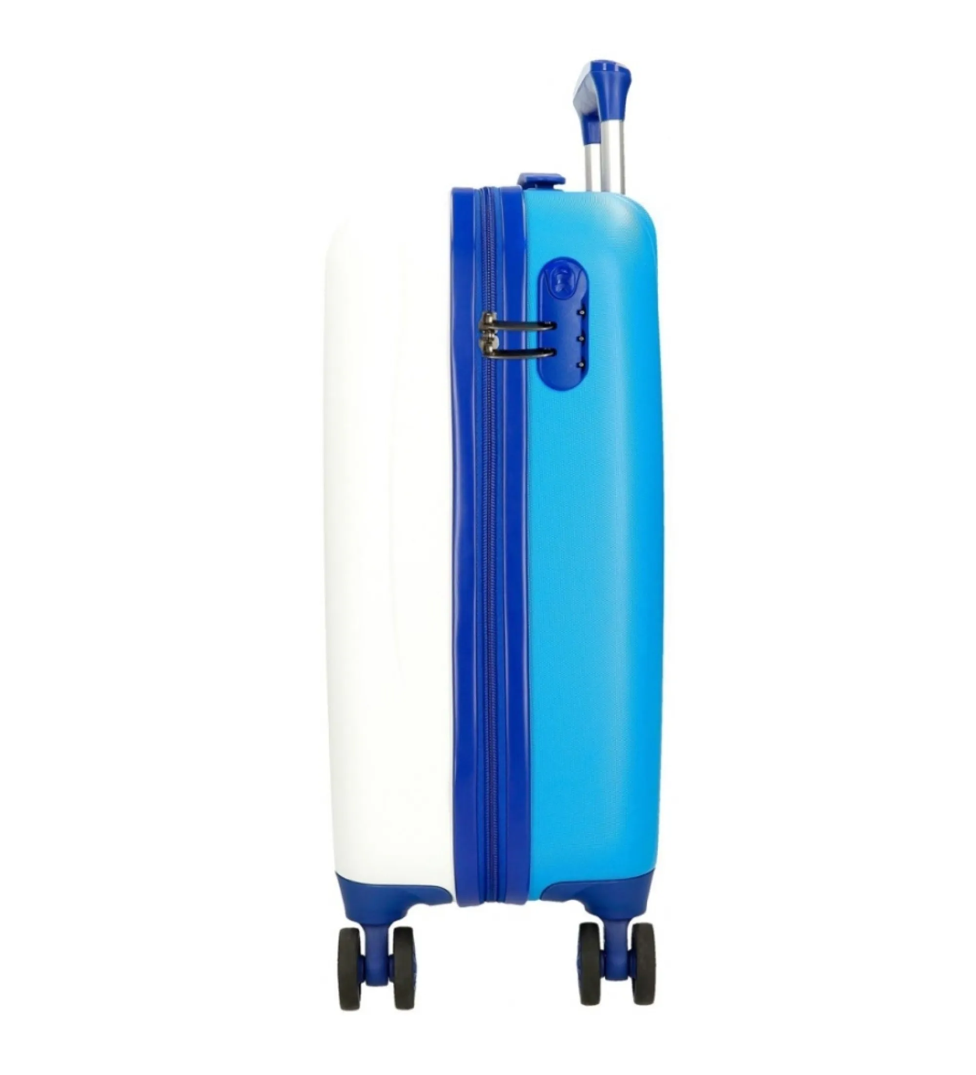Maleta de cabina  Roll Road Little me friends rígida 50 cm blanco