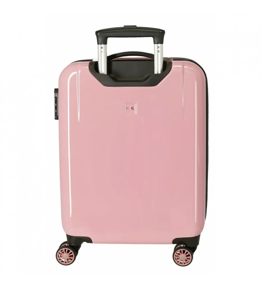 Maleta de Cabina Roll Road One World rígida 55cm rosa