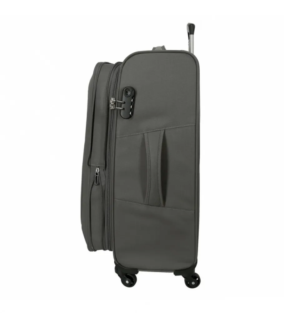 MALETA DE CABINA ROLL ROAD ROYCE 55CM GRIS 40X55X20CM