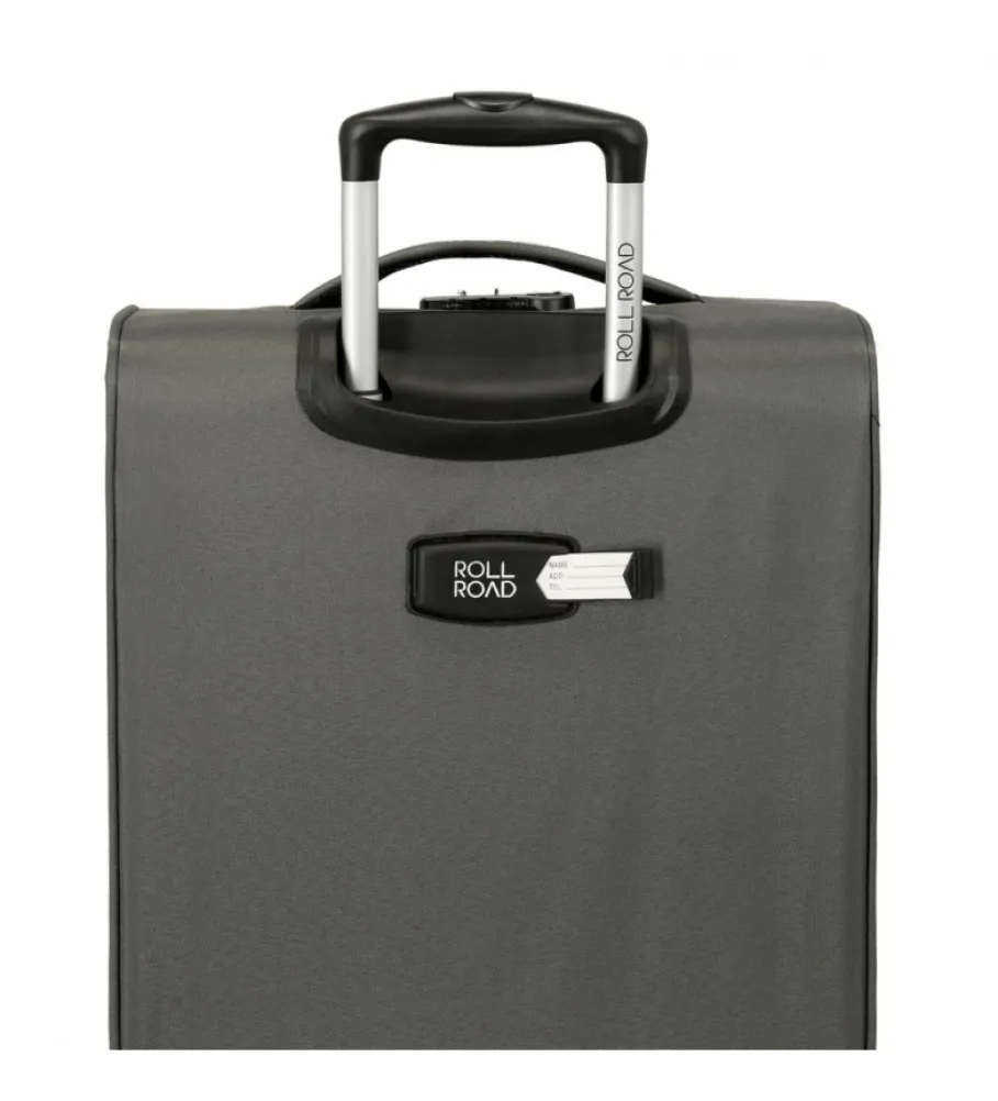 MALETA DE CABINA ROLL ROAD ROYCE 55CM GRIS 40X55X20CM