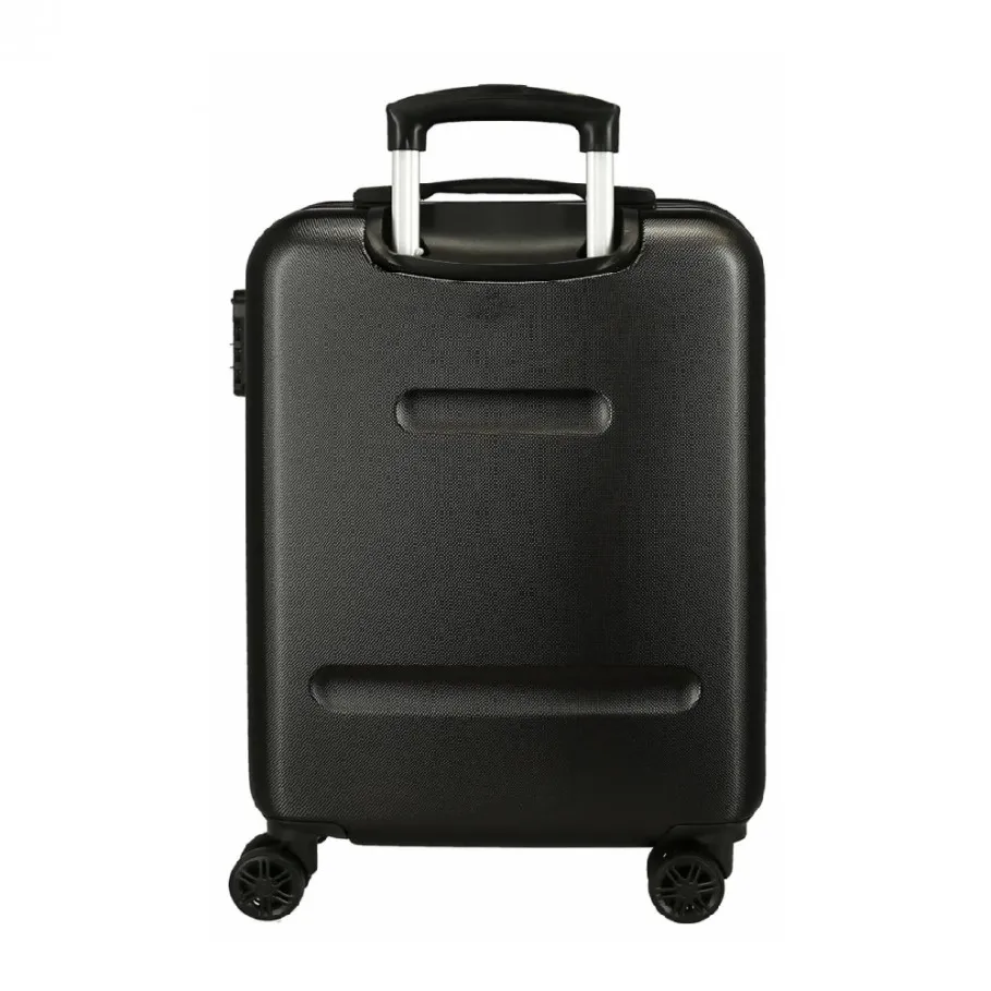 MALETA DE CABINA ROLL ROAD THE TIME IS NOW NEGRO 38X55X20CM