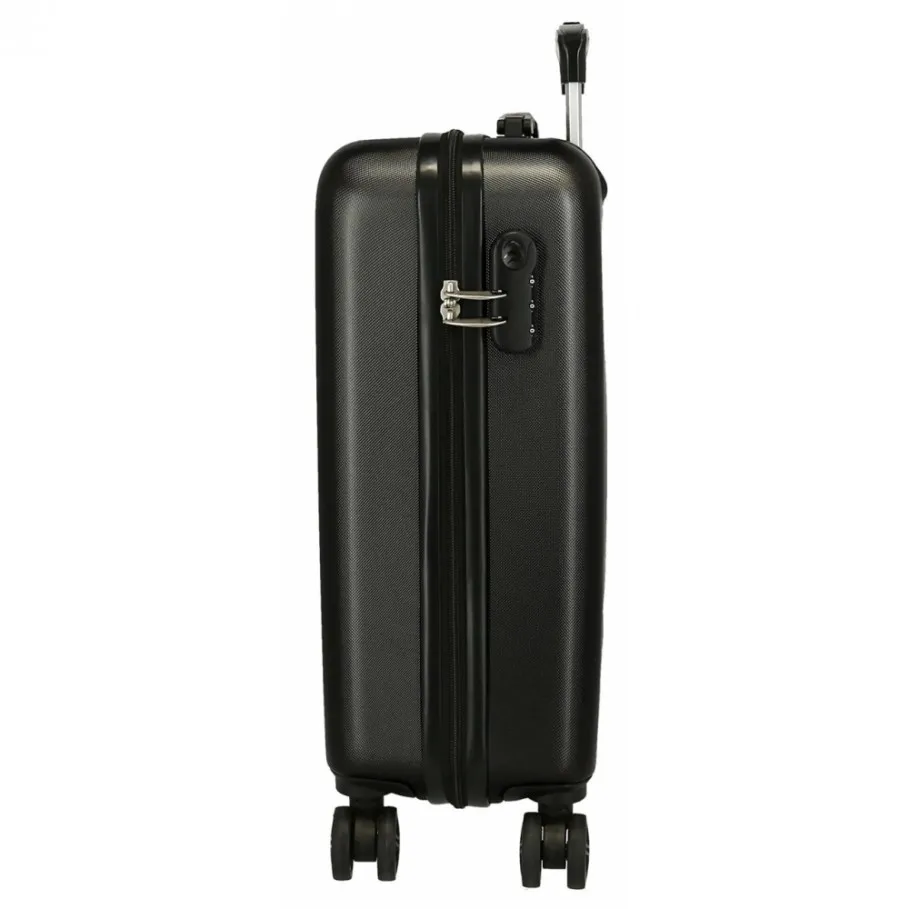MALETA DE CABINA ROLL ROAD THE TIME IS NOW NEGRO 38X55X20CM