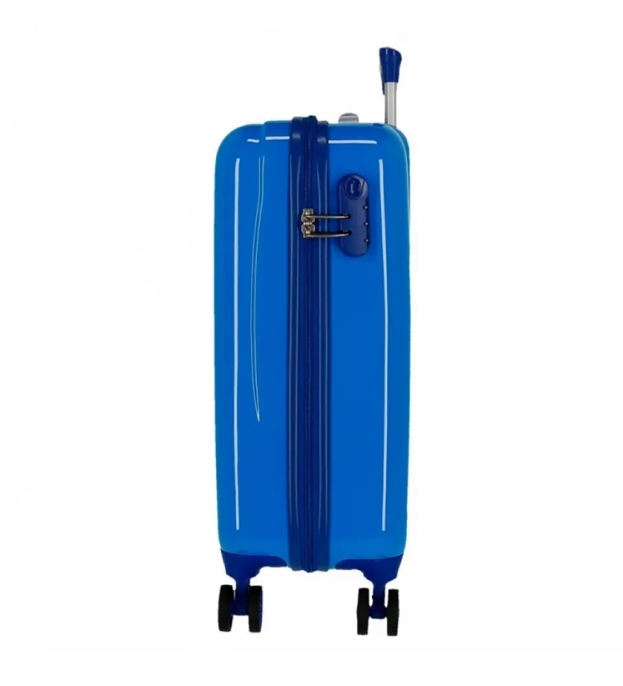 MALETA DE CABINA RíGIDA CIRKLE MICKEY AZUL 38X55X20 CM