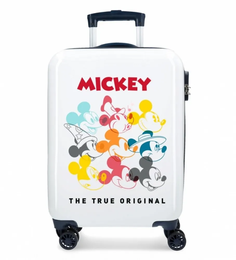 MALETA DE CABINA RíGIDA MICKEY MAGIC CARAS 36X55X20CM