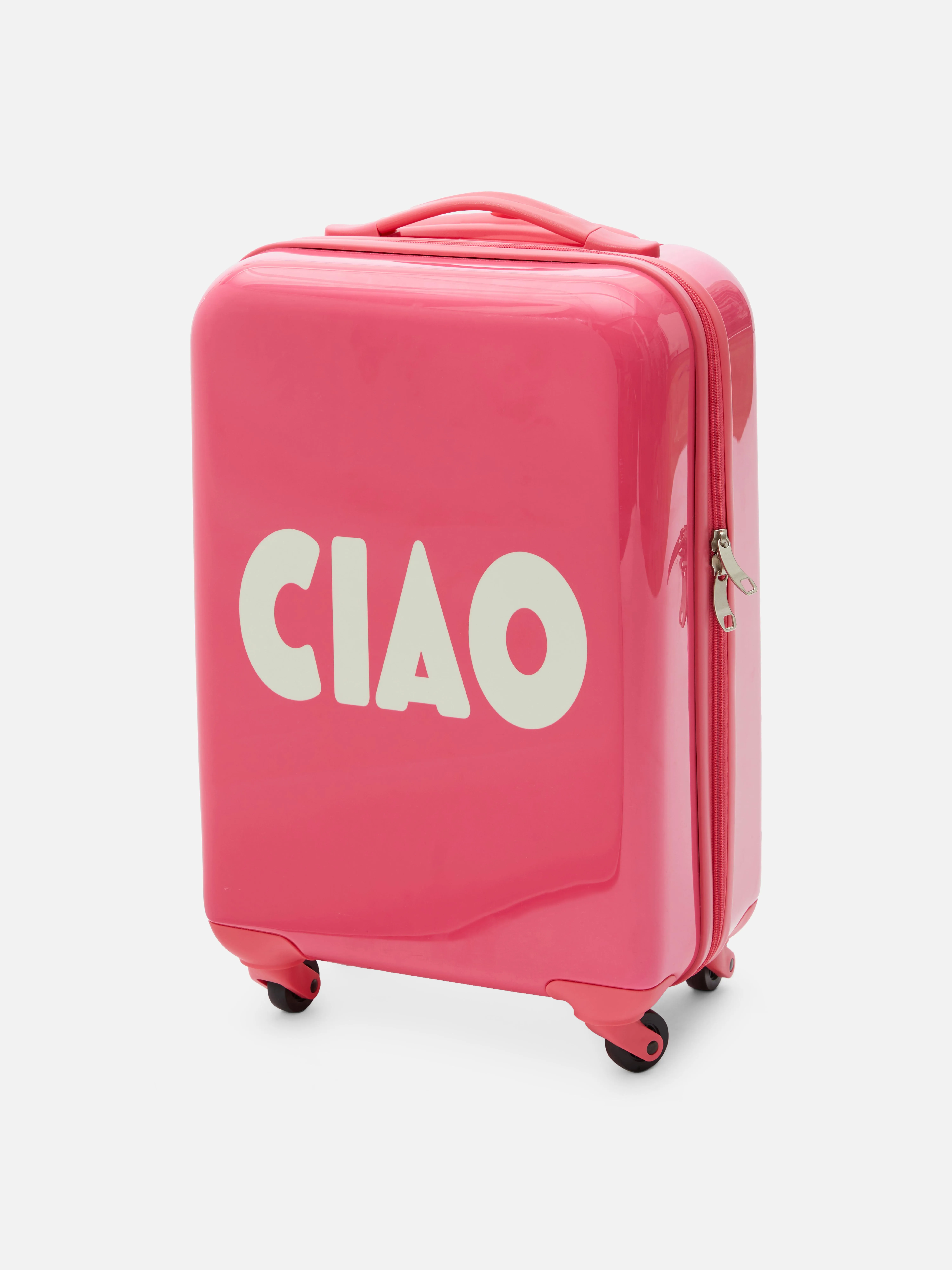 Maleta de mano rígida con estampado gráfico