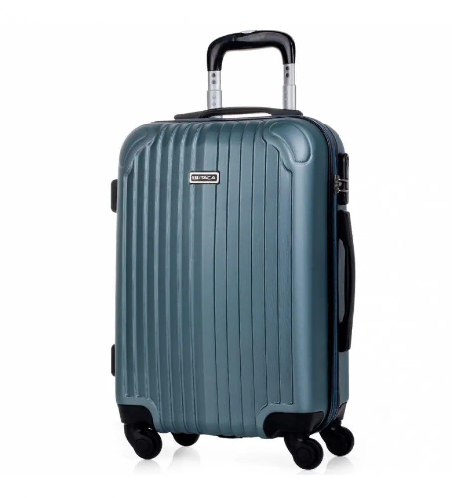 MALETA DE VIAJE CABINA RíGIDA 4 RUEDAS T71550 AGUAMARINA 55X38X20CM