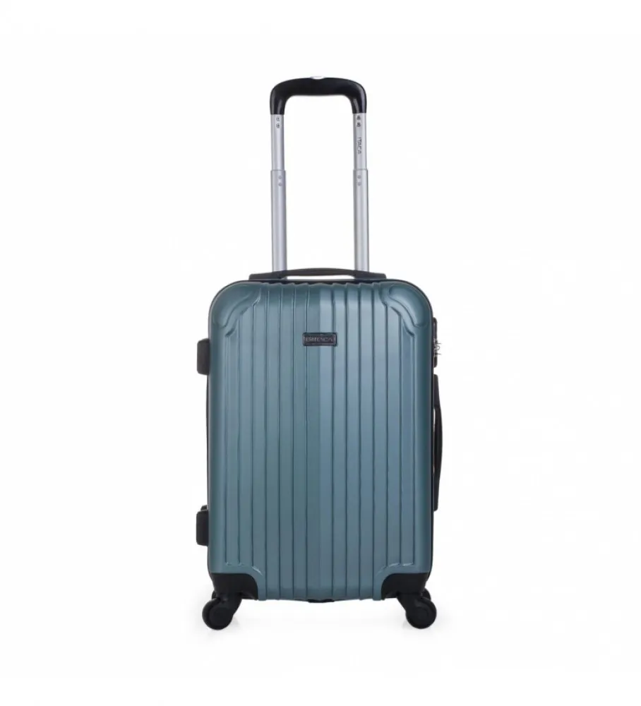 MALETA DE VIAJE CABINA RíGIDA 4 RUEDAS T71550 AGUAMARINA 55X38X20CM