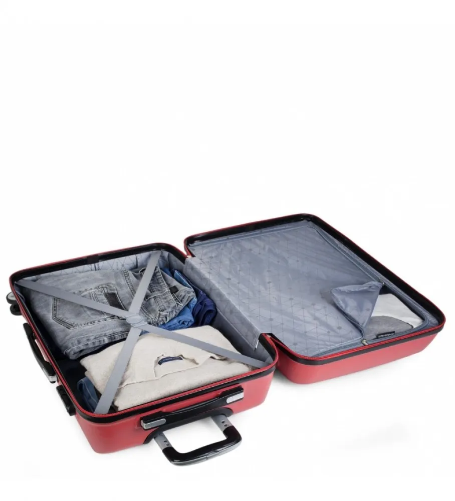 MALETA DE VIAJE CABINA TROLLEY ABS T71650 CORAL 55X40X20CM