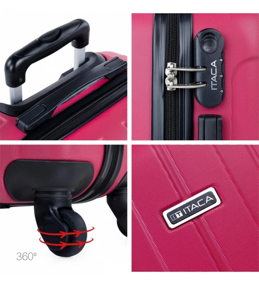 MALETA DE VIAJE RíGIDA DE CABINA 4 RUEDAS 771150 FRESA 55X37X20CM