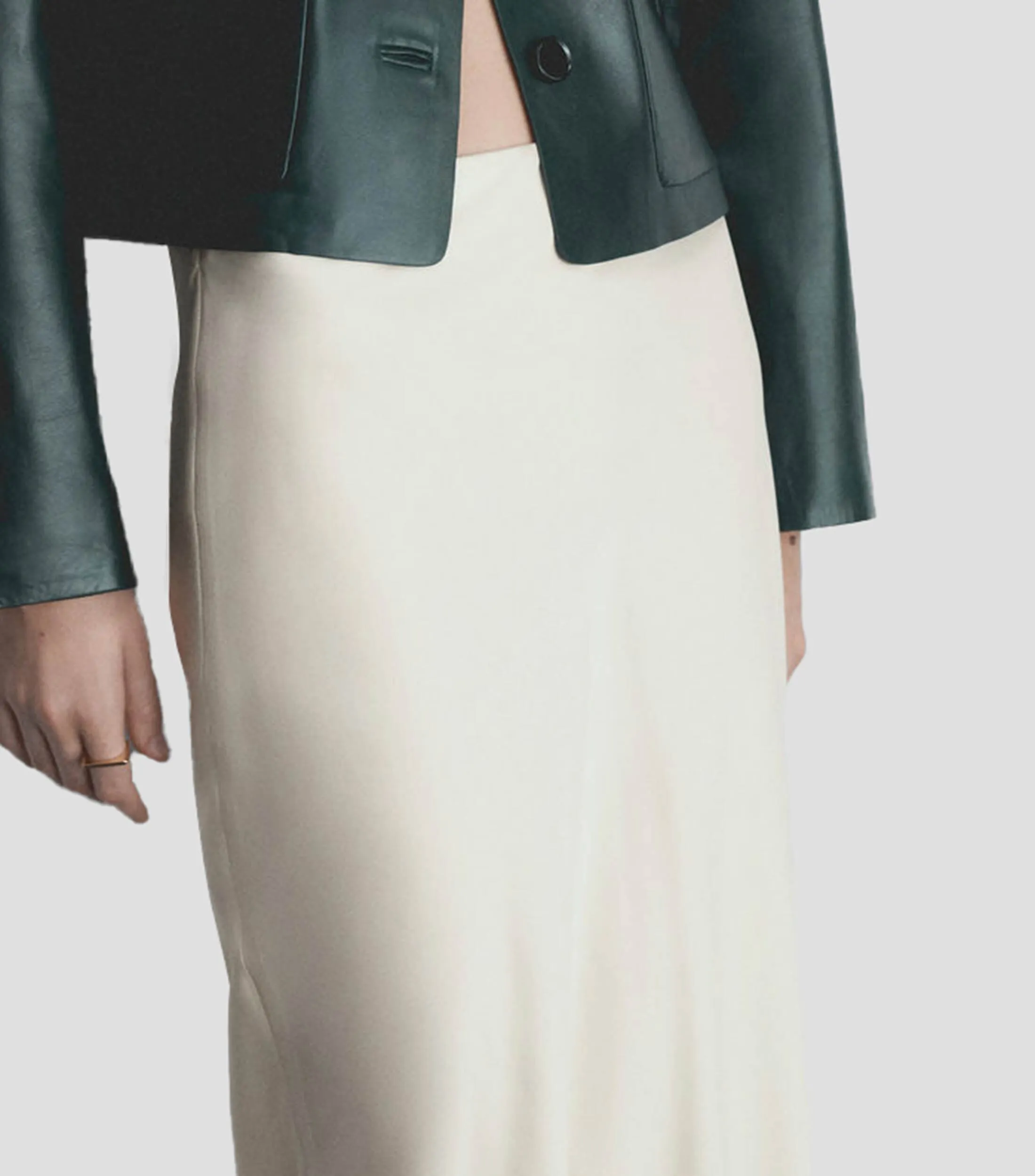 Mango Falda maxi de corte recto Mujer
