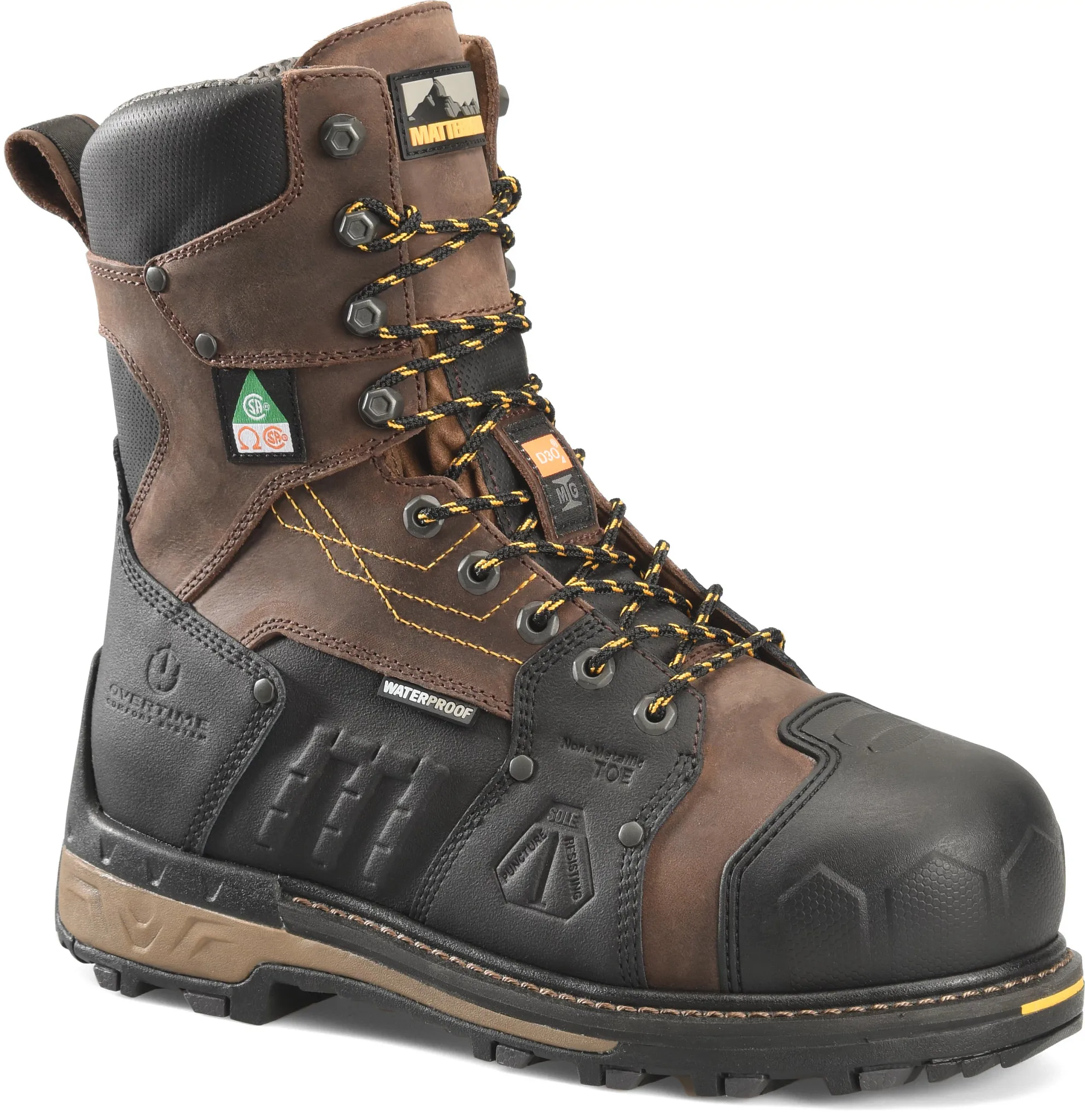 Matterhorn Maximus 2.0 8" Met Guard Composite Toe Waterproof Work Boot
