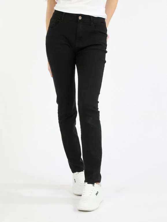 Max & Liu Pantalón vaquero negro mujer