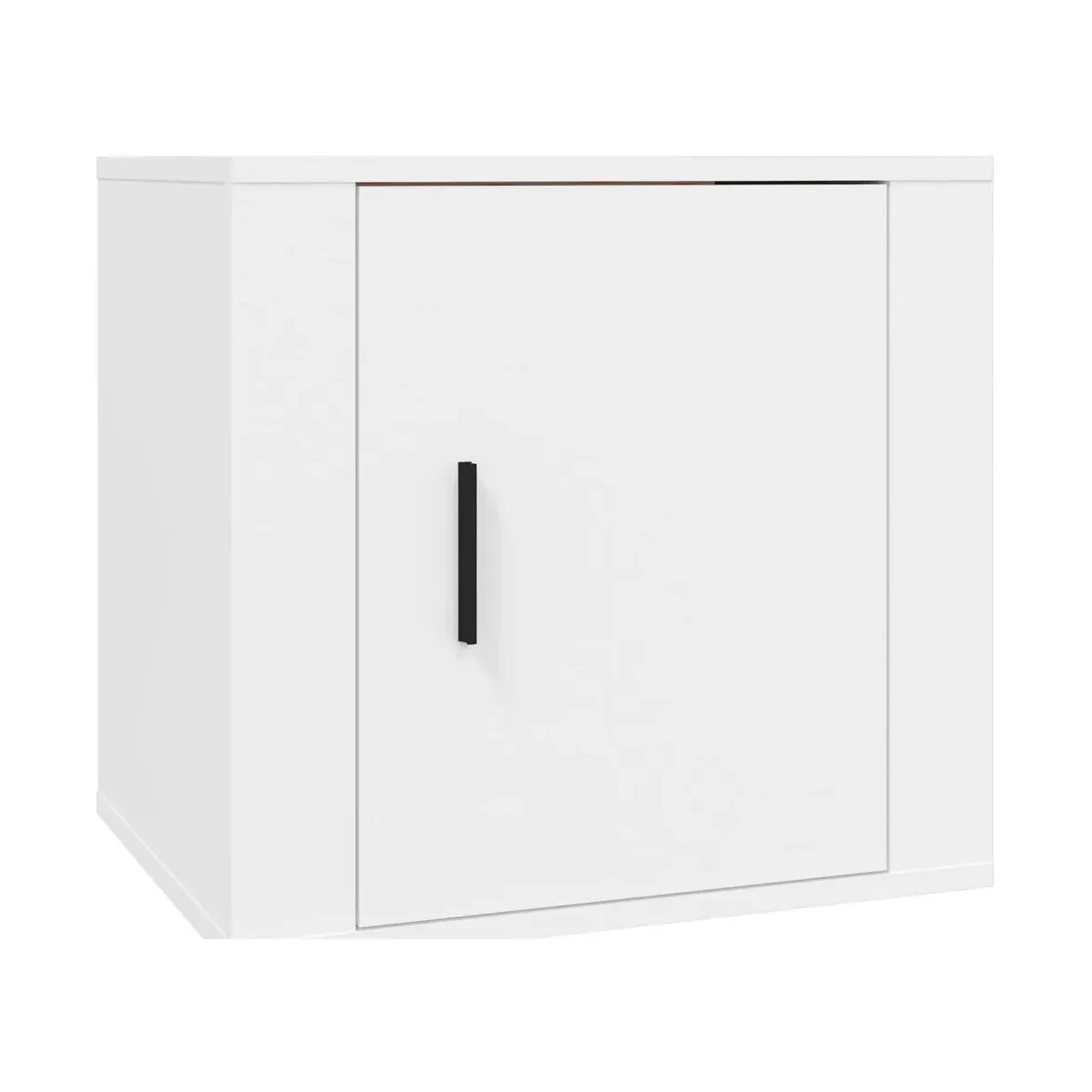 Mesita de noche blanca 50x39x47 cm