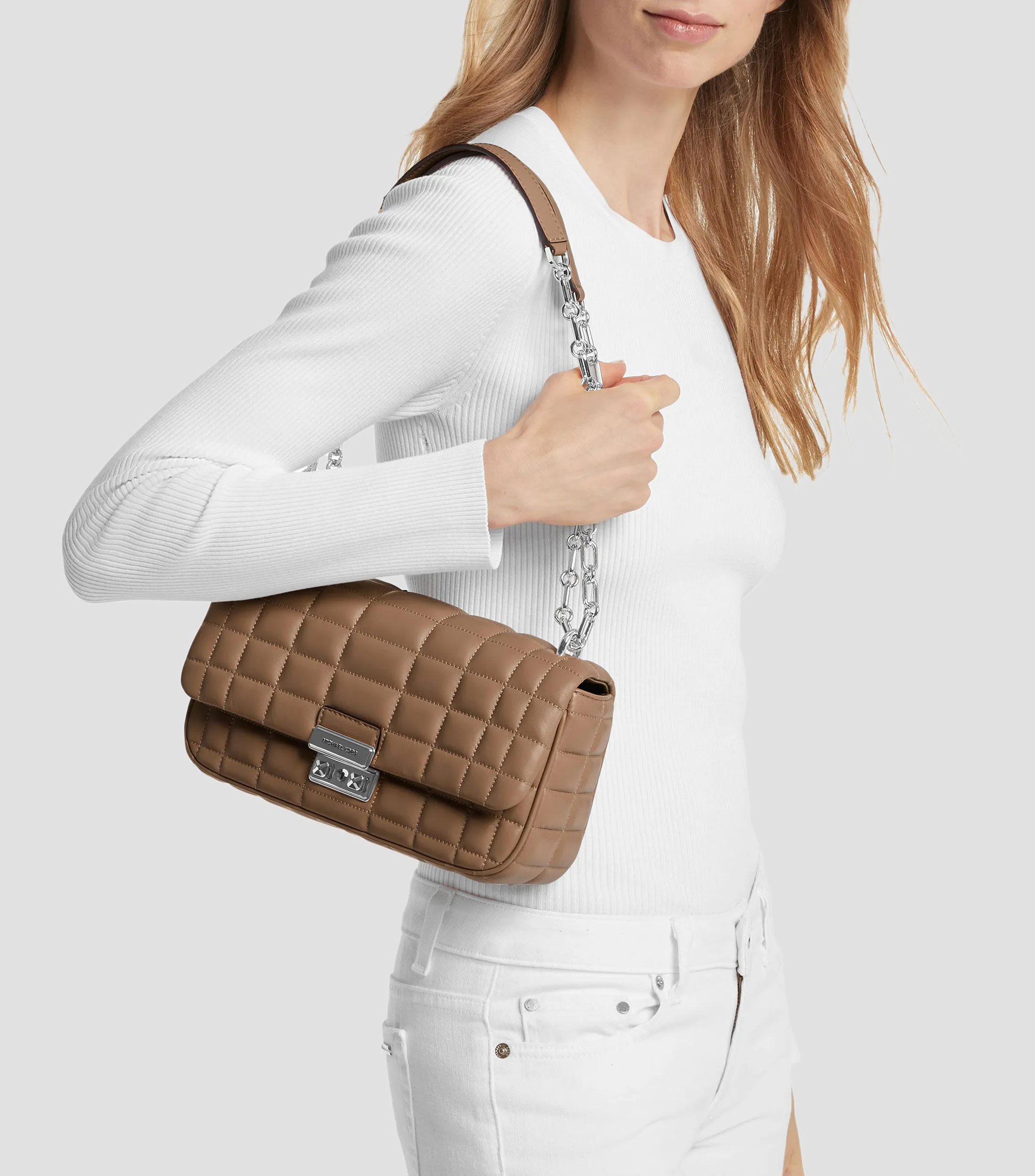 Michael Kors Bolso Shoulder en piel capitonado Mujer