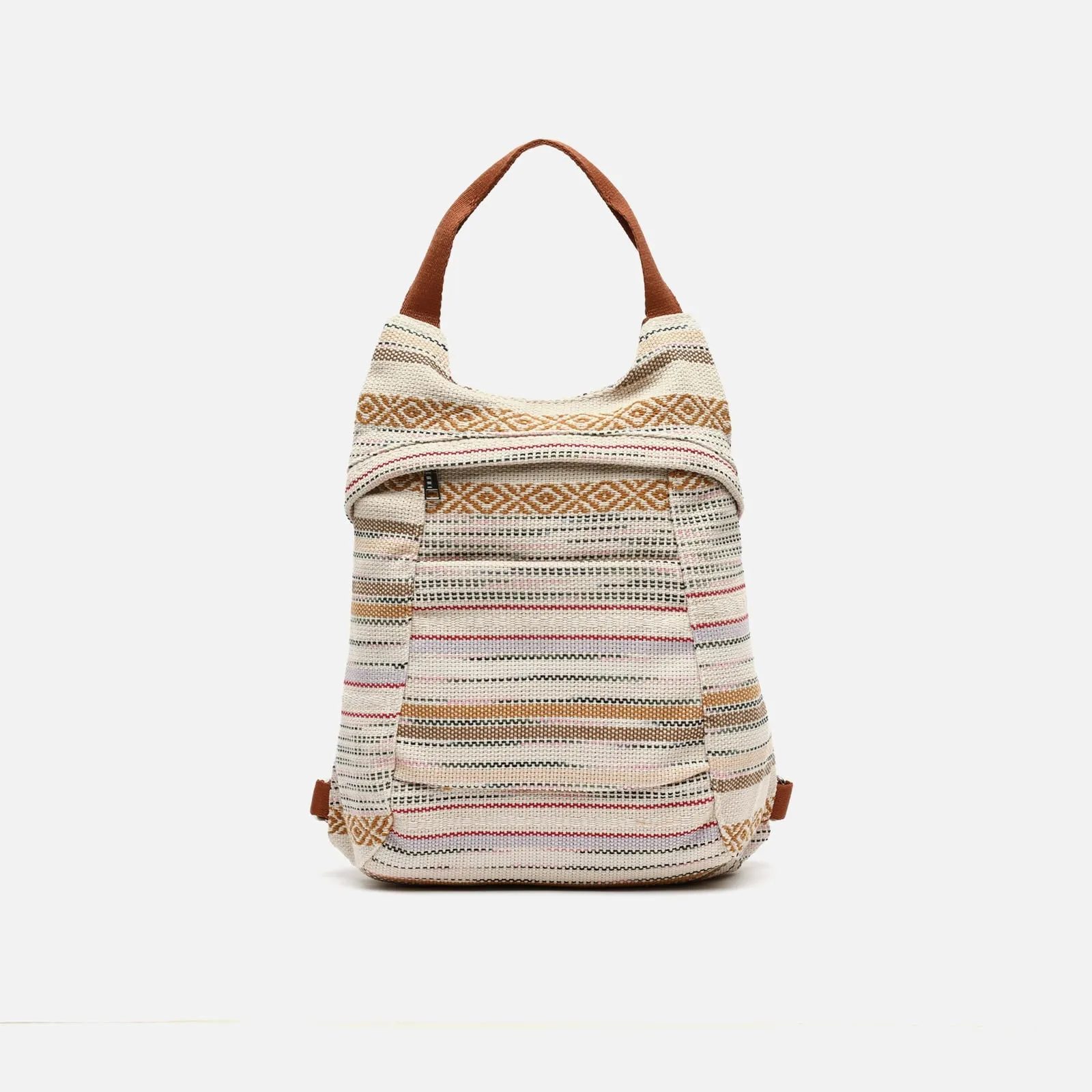 Micu mochila antirrobo con estampado jacquard
