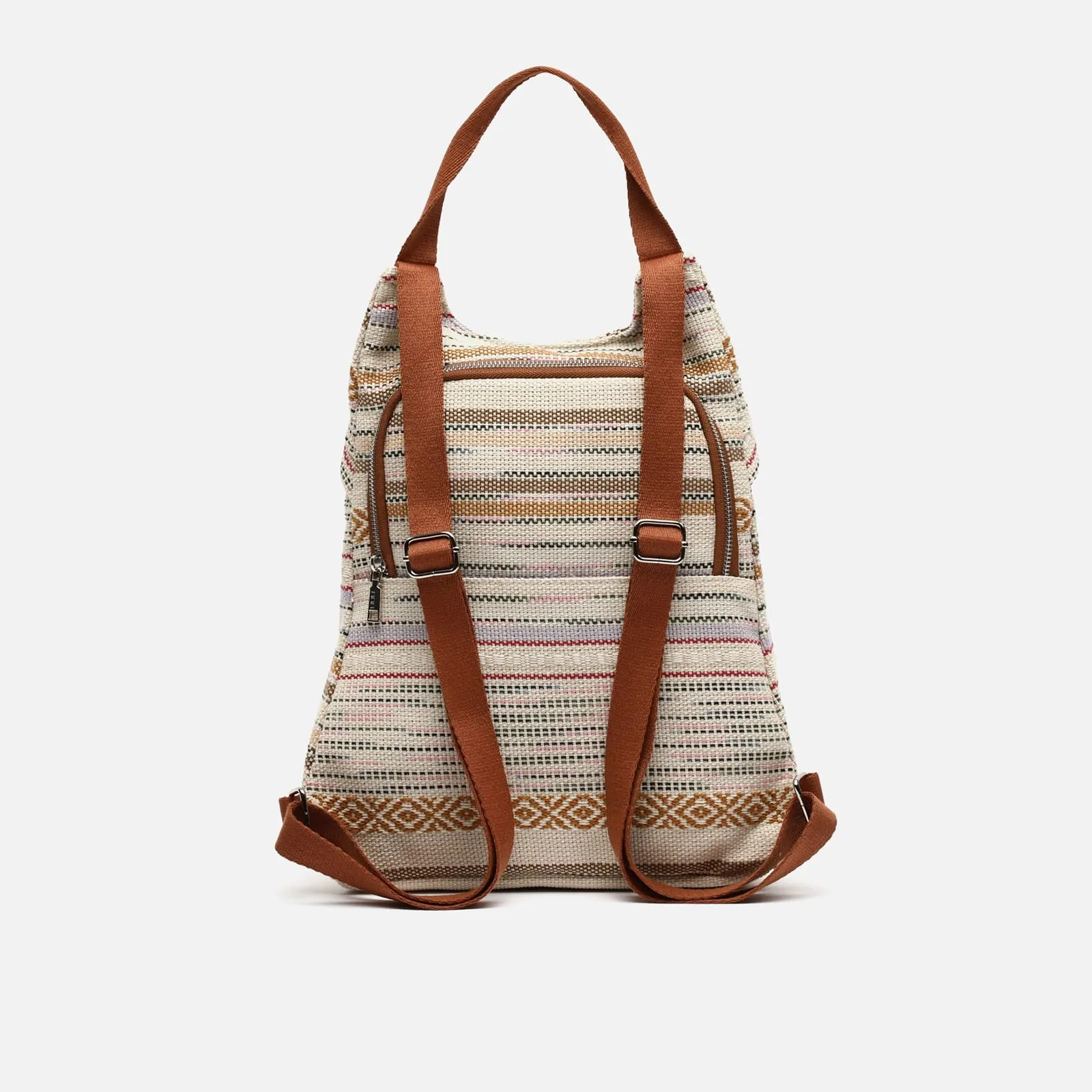 Micu mochila antirrobo con estampado jacquard