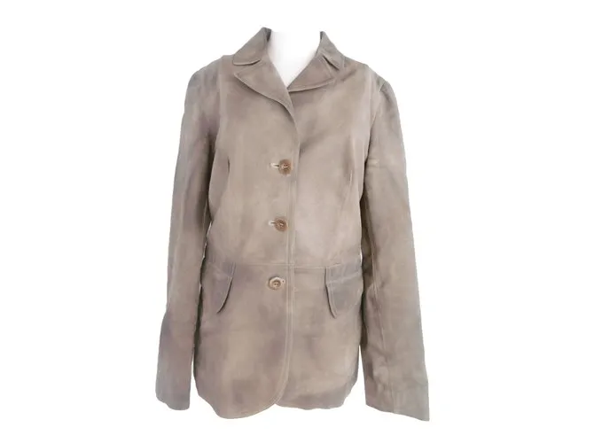 Miu Miu Vintage procesado chaqueta de gamuza a medida 