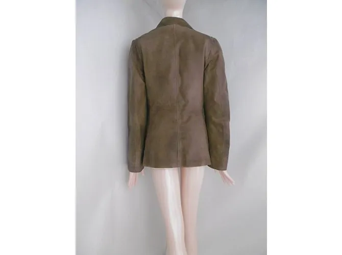 Miu Miu Vintage procesado chaqueta de gamuza a medida 
