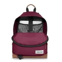 MOCHILA EASTPAK Fondo cuero Wyoming Into cuero 24 litros EK81114Q Into Merlot Granate