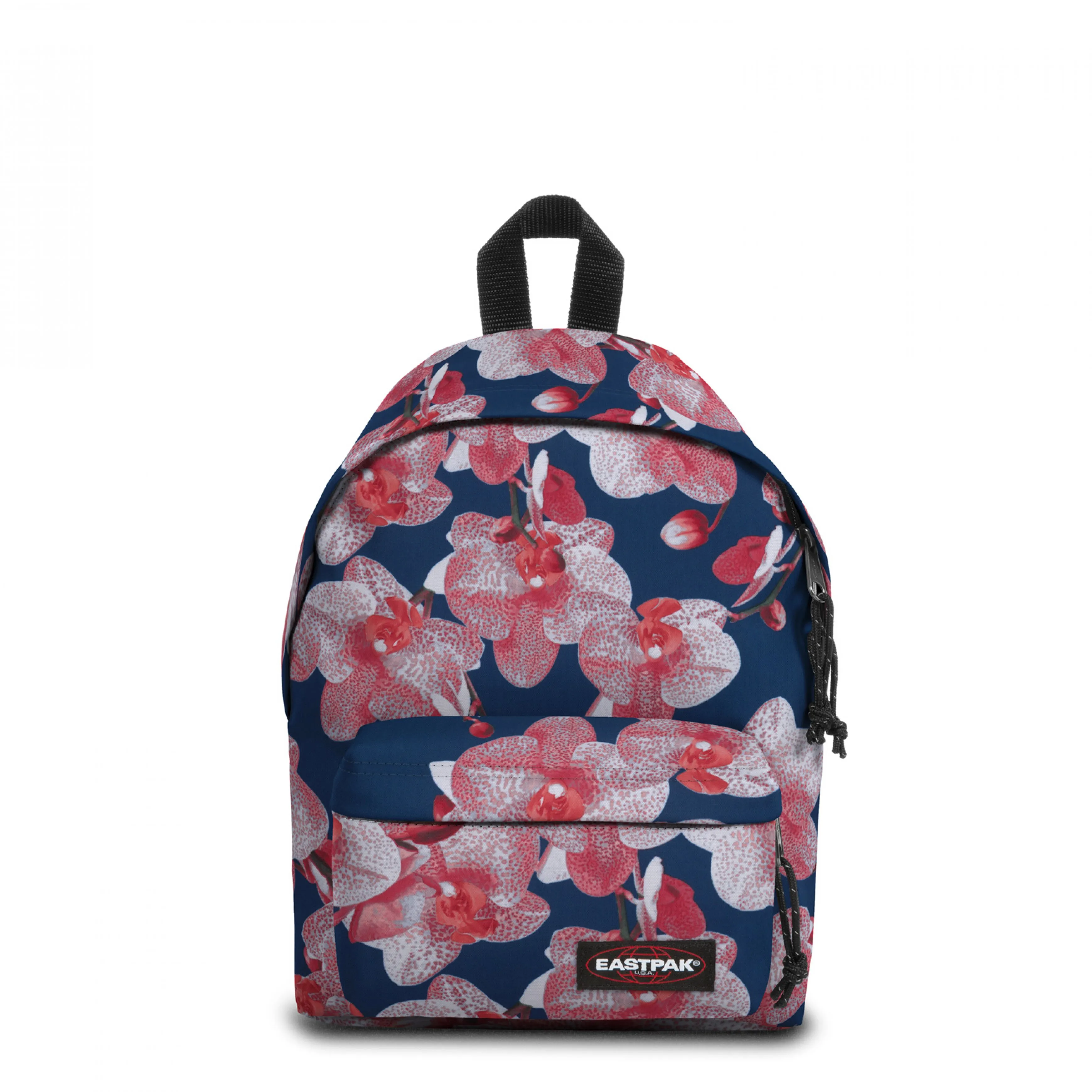 MOCHILA EASTPAK Orbit XS 10 litros Mod. pequeño EK043A90 Charming Pink fondo azul con flores rosas