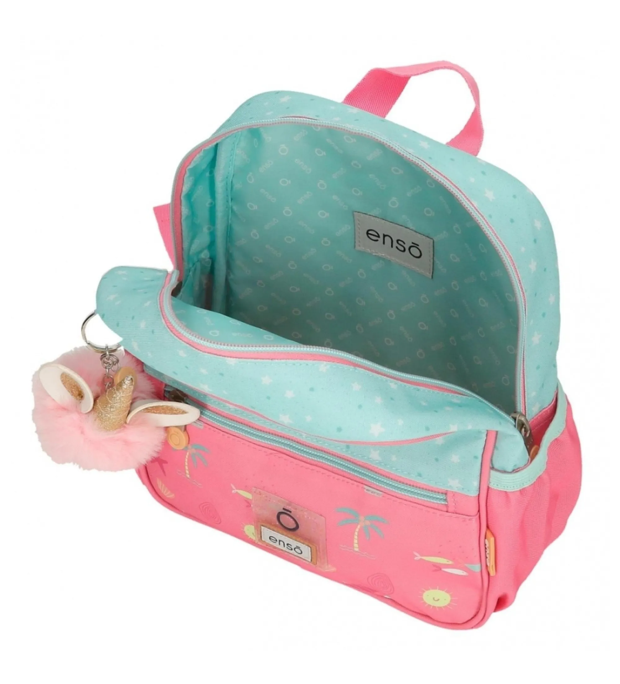 Mochila pequeña Enso Magic summer adaptable a carro multicolor