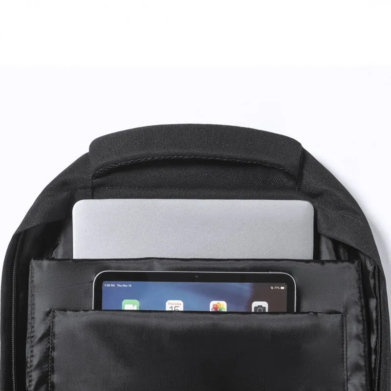 Mochila promocional acolchada sostenible Berny